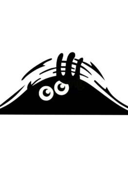 Car Sticker Funny Peeking Monster Design Vinyl Decal Decorative