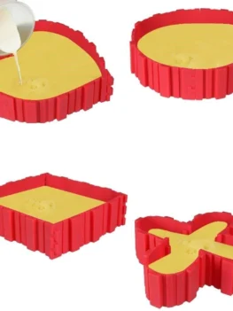 Nonstick 4Pcs Silicone Cake Mold Magic Bake Snakes Diy Cake Moul