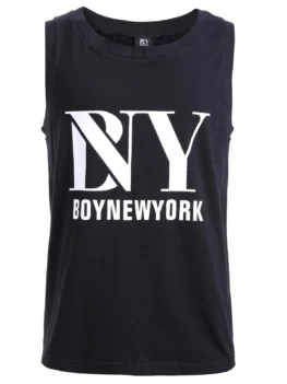 BoyNewYork Solid Color Cotton Tank Top