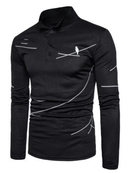 Bird Linellae Print Long Sleeve T-shirt