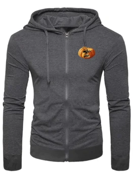 Halloween Pumpkin Pattern Casual Hoodie