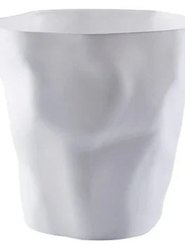 Nordic Creative Pleated Trash Can Household Bathroom Without Cov