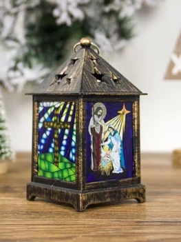 Christmas Tree Hollowed Star Printed Decorative Light