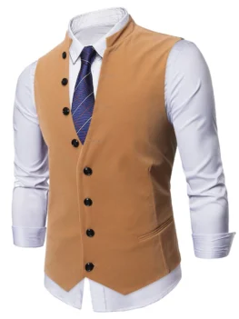 Single-breasted Design Casual Waistcoat