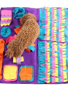 Stitching Section Sniffing Dog Pad Pet Training Blanket