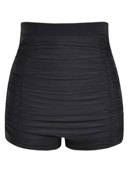 Ruched High Waisted Swim Bottom