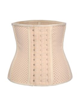 Piping Breathable Rubber Shapewear Plus Size Corset