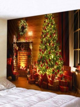 Christmas Tree Gifts 3D Print Wall Tapestry