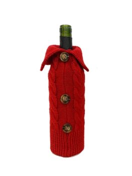Christmas Decoration Knitted Wine Bottle Cover