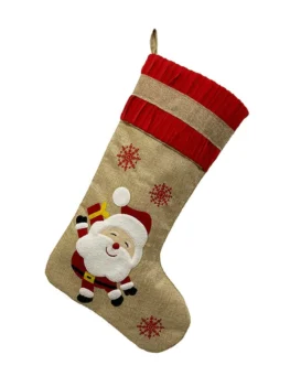 Christmas Stocking Burlap Hanging Decor